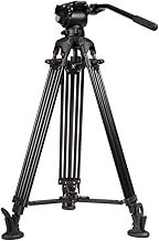 E-Image 2 Stage Aluminum Video Tripod with GH03 Fluid Head (D tier)