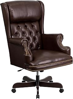 Flash Furniture High Back Tufted Brown LeatherSoft Executive Chair (C tier)