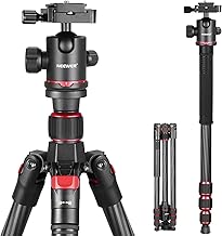 NEEWER 66" Carbon Fiber Tripod with 360° Panorama Ball Head (B tier)