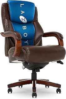 La-Z-Boy Delano Big and Tall Executive Office Chair Chestnut Brown (C tier)