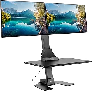 Mount-It! Double Monitor Electric Standing Desk Converter (B tier)