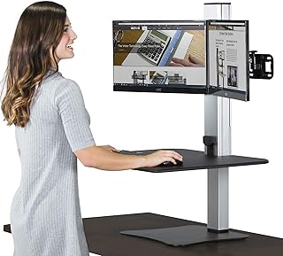 Victor Dual Monitor Electric Standing Desk Workstation (B tier)