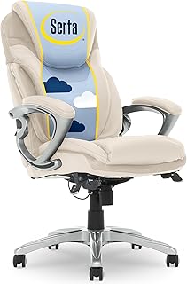 Serta Bryce Executive Office Chair Lumbar Technology Cream (C tier)