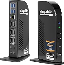 Plugable 13-in-1 USB-C Docking Station 4K Triple Monitor (C tier)