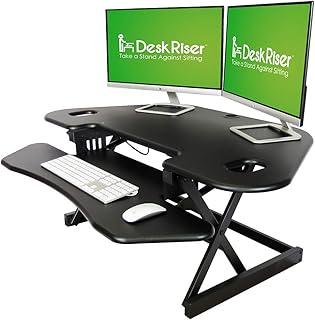 Corner Standing Desk Converter 46 inch (B tier)