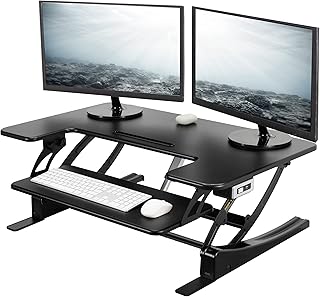 VIVO 36 inch Electric Standing Desk Converter VE Series (B tier)