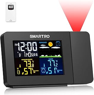 SMARTRO SC91 Projection Alarm Clock with Weather Station (C tier)