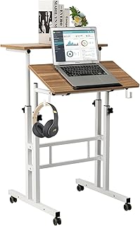 SIDUCAL Mobile Standing Desk Converter (D tier)