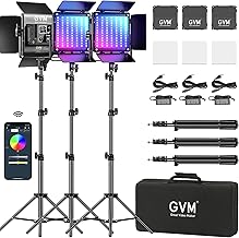 GVM 800D RGB LED Video Light 3-Pack (C tier)