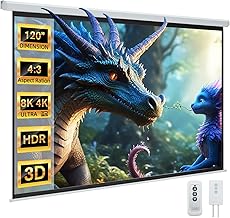 YODOLLA 120-inch 4:3 Electric Motorized Projector Screen (D tier)