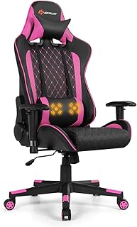 Goplus Massage Gaming Chair with Footrest (D tier)