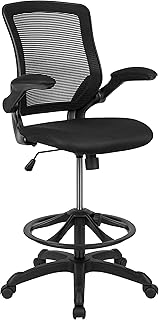 Flash Furniture Kale Mid-Back Swivel Office Chair Mesh Black (C tier)
