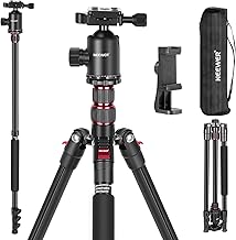 NEEWER 77" Aluminum Camera Tripod Monopod with Ball Head (C tier)
