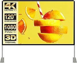 120-inch 16:9 Portable Projector Screen with Stand (C tier)