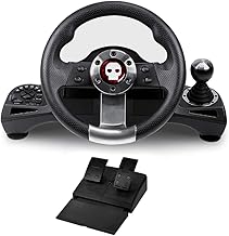 Numskull Pro Racing Wheel with Pedals and Gearstick Shifter (F tier)