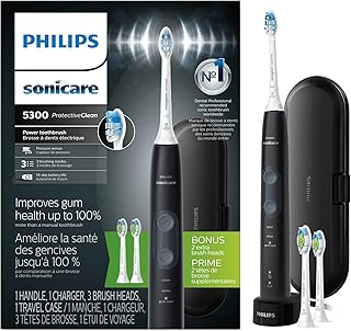 Philips Sonicare ProtectiveClean 5300 Rechargeable Electric Toothbrush, Black (A tier)