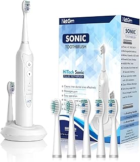 Sonic Electric Toothbrush for Adults, White (D tier)