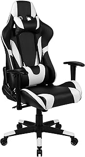 Flash Furniture X20 Racing Style Gaming Chair Black/White (D tier)