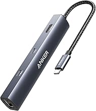 Anker 6-in-1 USB-C Hub Ethernet 4K HDMI 65W PD (B tier)