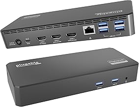 Plugable USB-C Triple Display Docking Station 100W PD (C tier)