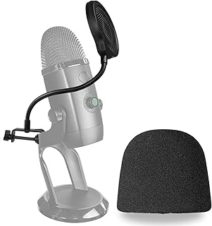 Yeti X Mic Pop Filter with Foam Windscreen (B tier)