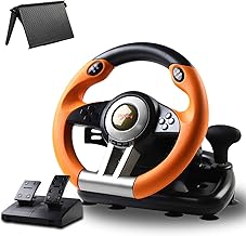 PXN V3II Racing Wheel with Pedals and Shifter 180 Degree Orange (F tier)