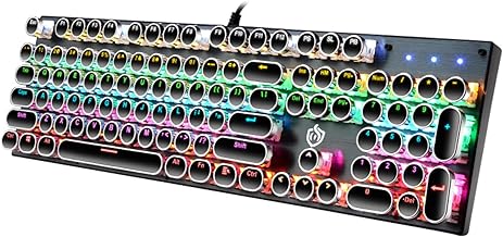 YSCP Typewriter Style Mechanical Gaming Keyboard Blue Switch (D tier)