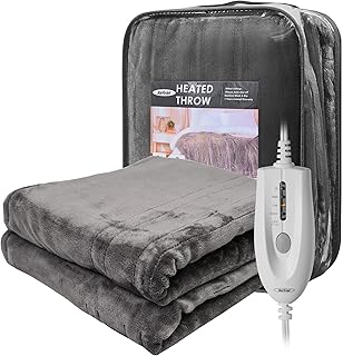SUNVIVI Heated Throw 50x60 Double-Layer Flannel (B tier)
