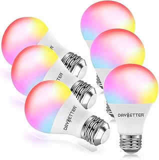 DAYBETTER Smart Light Bulb A19 RGBCW 6-Pack (C tier)