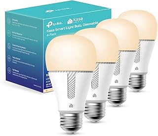 Kasa Smart Light Bulb A19 Soft White 4-Pack (A tier)