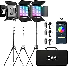 GVM 880RS RGB LED Video Light 3-Pack (C tier)