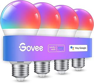 Govee Smart Light Bulb A19 RGBWW 4-Pack (A tier)