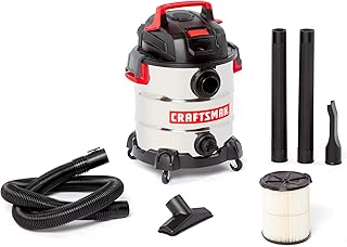 CRAFTSMAN 10 Gallon 6.0 Peak HP Stainless Steel Wet Dry Vac (A tier)