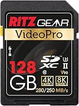 Ritz Gear 128GB SDXC UHS-II V90 (D tier)