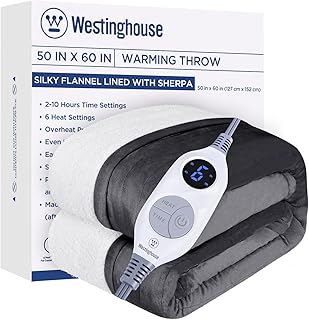 Westinghouse Heated Throw Flannel Sherpa 50x60 (S tier)