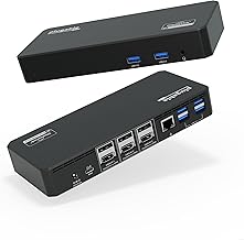 Plugable 12-in-1 USB-C Triple Monitor Docking Station 100W PD (B tier)