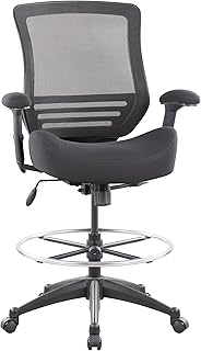 BOLISS 400lbs Mid Back Mesh Ergonomic Drafting Chair Black (B tier)