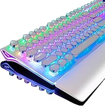 RK ROYAL KLUDGE S108 Typewriter Mechanical Gaming Keyboard Blue Switch (D tier)