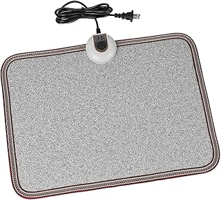 Electric Heated Floor Mats 110V Foot Heater Gray (B tier)