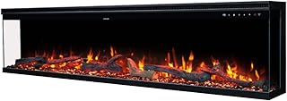 Touchstone Sideline Infinity Pro 3-Sided Smart 72" Electric Fireplace 1500W (B tier)