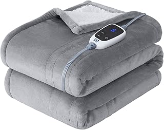 SEALY Electric Throw Blanket 50x60 Light Grey (A tier)