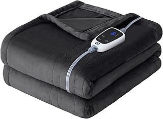 Sealy Heated Blanket Throw 50x60 Dark Grey (A tier)