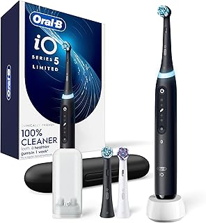 Oral-B iO Series 5 Deep Clean + Whiten Rechargeable Electric Toothbrush, Black (A tier)
