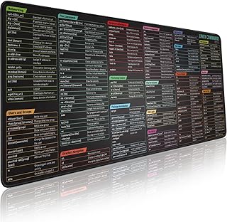 Linux Commands Extended Gaming Mouse Pad (B tier)