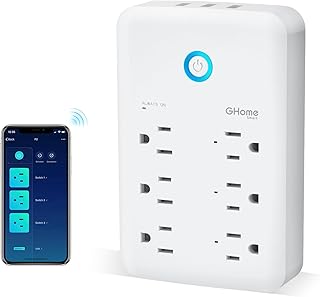 GHome Smart Plug Outlet Extender 3 Outlets 3 USB (C tier)
