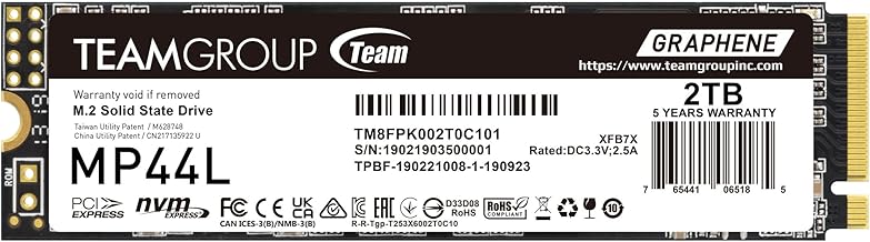 TEAMGROUP MP44L 2TB PCIe Gen4 NVMe SSD (D tier)