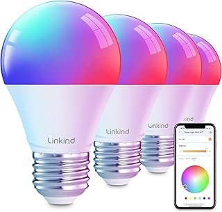 Linkind Smart Light Bulb A19 RGBTW 4-Pack (B tier)
