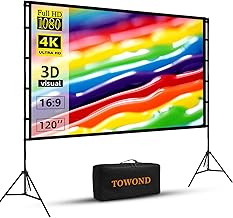 TOWOND 120-inch 16:9 Portable Outdoor Projector Screen (C tier)