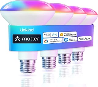 Linkind Matter Smart Light Bulb BR30 RGBTW 4-Pack (A tier)