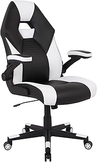 Realspace RS Gaming RGX Faux Leather Chair Black/White (D tier)